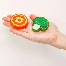 木制水果蔬菜沙拉过家家玩具，早教益智积木模型，逼真的厨房装饰玩具，适合男孩女孩