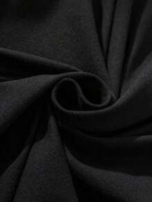 Oversize Short Sleeve T-Shirt For Men - Black - View 5