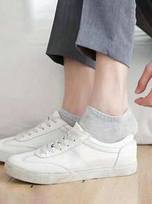 20 Pairs Girls' Plain Color Casual Short Socks, Skin-Friendly Soft Comfortable Breathable