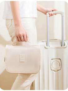 1pc Large Capacity Hanging Travel Toiletry Bag, Waterproof Makeup Organizer Bag, Portable Bathroom Cosmetic Storage Pouch, Suitable For Men, Women, Students, Travel, Shaving Sets, Waterproof Makeup Bag, Bathroom Shower & Grooming Kit, Beach Vacation, Holiday Beach, Bathroom Storage, Bedroom Storage, Father's Day Gift