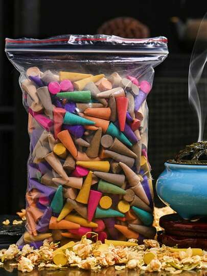 300 piezas/Paquete Conos de Incienso, Aromas Mixtos Refinados. Fragancia Natural, Para Meditación, Yoga, Purificación y Aromaterapia.