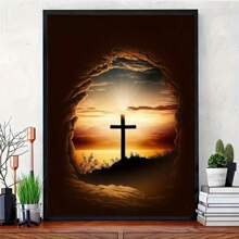 1 Stück 30*40cm/11,8*15,7in oder 40*50cm/15,7*19,7in 5D Diamant Malerei - Kreuz Muster, Diamant Kunst DIY Diamant Stickerei Set, Dekoration Geschenk, Geburtstags Geschenk, Erwachsene Diamant Kreuzstich Mosaik Anfänger Diamant Malerei Set für Wohnzimmer Schlafzimmer Heimdekoration, Überraschungs Kunstgeschenk, Ohne Rahmen