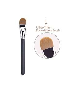 4pcs Concealer Brush Set, Including Small Flat Concealer Brush, Gel Eyeliner Brush, Detail Concealer Brush, Makeup Tools, Foundation Brush, Concealer Brush, Blush Brush, Contour Brush, Blush Brush, Highlighter Brush, Powder Brush, Foundation Brush, Blush Brush - Black - View 8