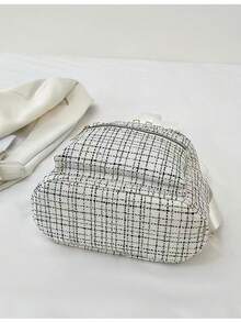 Korean Style Large Capacity Student Backpack, Plaid Pattern, Fashion, Versatile, Unique, Back To School Backpack - Multicolor - View 5