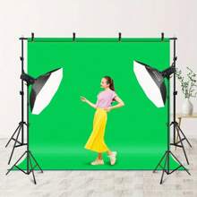 NEWKS Photo Video Studio 2x2m/ 6.5x6.5Ft (WxH) Adjustable Background Stand Backdrop Support System Kit With Carry Bag 4 Spring Clamps - Black - View 5