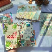 5pcs A6/A5 Fairy Tale/Flying Bird Loose-Leaf Binder Divider Pages, Planner Organizer PP Index Pages Inserts Separator, Reusable For Diaries Notebooks And Planners,School Supplies,Back To School - Multicolor - View 6