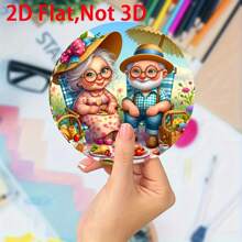 6 Stücke Holzuntersetzer, 3.94 Inch Paar-Design, hitzebeständige Holz Tischunterlagen, geeignet für Büro, Café, Feiertagsdekoration, ideal als Geschenk zu Weihnachten, Valentinstag, Thanksgiving, Vatertag und Muttertag, Feiertags-Dekoration, Wohndekoration