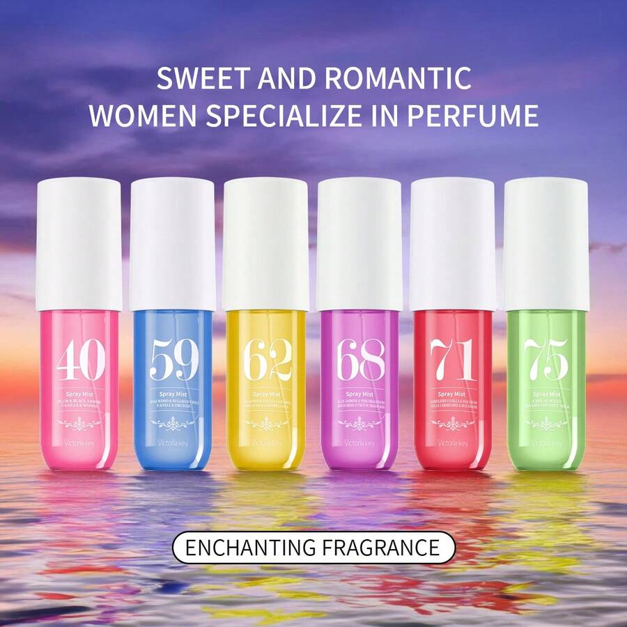 90ml Digital Fragrance Spray, Women's Fragrance, Summer Home Fragrance Up To 6 Series To Choose From, Home Fragrance For Both Men And Women. It Is An Indoor And Outdoor Air Freshener And Enhances The State Of Happiness. Lasting Natural Fresh Scent And Charm Is Essential. It Is Suitable For Dating, Parties, Vacation Essentials, Home, Hotel And Office, Ideal Gift For Friends And Relatives! - Multicolor - View 1