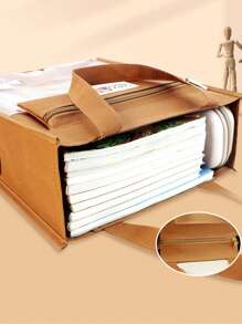 1 Peça Saco de Lona de Cartão de Estudante Fofo e Dos Desenhos Animados, Bolsa de Mão de Tecido de Grande Capacidade com Classificação Multilayer para Materiais de Livros e Arquivos, Pode Ser Usado para Guardar Livros, Estojo de Lápis, Borrachas, Lápis, Marcadores e Outros Sacos de Papelaria, Copo de Água Lateral. Adequado para Escola/Tutorial/Escritório/Estudantes do Ensino Fundamental e Médio/Meninos e Meninas/Trabalhadores de Escritório/Presentes na Época do Regresso às Aulas.