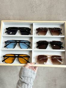 6副/套 经典优雅知性时尚女式眼镜，适合日常生活、商务休闲、户外活动，时尚配饰，适合所有脸型