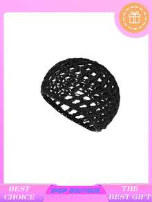 1 pezzo/4 pezzi Cuffie per capelli, cuffie per dormire, cuffie a rete, involucri, cappellini per parrucche lunghe, dritte, ricciolute, protezione per la testa in rete nera, cappelli da cuoco a treccia, cinturini per chignon, per donne, cuffia per dormire - Multicolore - Visualizzare 5