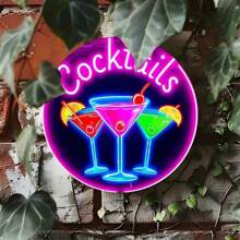 1pc 2D Flat Non-Illuminated Multicolor Neon Wall Art Theme 2D Circular Metal Signage, Suitable For Indoor And Outdoor Use, Metal Decoration, Easy To Hange, Waterproof, Fade Resistant, Heat & Cold Resistant, Perfect For Home, Garden, Bar, Cafe, Gym, Garage, Toilet, Mural. , Perfect For Room Decoration. Classics, Decorations, Gifts.