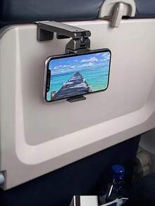 Airplane Phone Holder - 360° Rotating Durable ABS Travel Holder, Car And Desktop Holder For Hands-Free Viewing, Ideal Christmas Gift For Flight Lovers And Travel Accessories, Travel Lazy Phone Holder Desktop Rotating Live Broadcasting Drama Phone Multi-Function Support Stand, Airplane Travel Accessories, In-Flight Entertainment, Sturdy Design - Multicolor - View 3