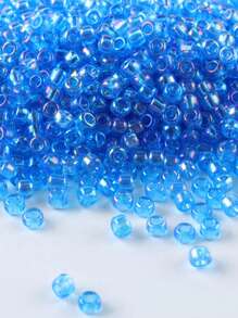 GO2CJBEADS 10 جرام جودة جيدة من حبيبات الزجاج الشفافة بقياس 2 ملم بألوان نمط لتصنيع المجوهرات