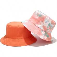 Reversible Bucket Hat For Women, Cute Beach Fisherman Style - Tie Dye - View 2