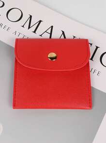 Set de 10 bolsitas de joyería de piel sintética PU de 3.15"X3.15" con cierre a presión, bolsas de regalo para mujeres y niñas, empaque para collares, ideal para viajes