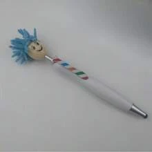 2-In-1 Plush Smiling Face Rainbow Tie Ballpoint Pen, Multi-Color Touch Screen Pen, Suitable For Creative Gifts In Offices And Schools, School Supplies,Back To School