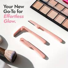 1 Set Of Foldable Facial Razors For Men And Women, Including An Eyebrow Trimmer And A Portable Stainless Steel Mesh Safety Razor. These Makeup Tools Are Suitable For Beginners, Providing Protection And Precision Shaving. The Eyebrow Trimmer Is Suitable For Both Men And Women, And The Facial Razor Is Washable, So That'S Why It Is Used For All Skin Types