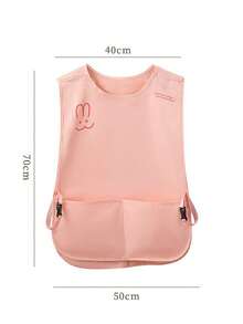 1pc Waterproof Kitchen Apron, Cafe Work Uniform Vest, Unisex Plus Size Bib Apron - Multicolor - View 8