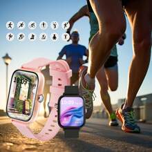 Eytlptoc Neue kabellose Smartwatch Anrufe, Smartwatches für Männer und Frauen, 1,85 Zoll Farbbildschirm, modische Smartwatch für Frauen, Smartwatch für Männer und kompatibel mit Android und iOS Smartphones!
