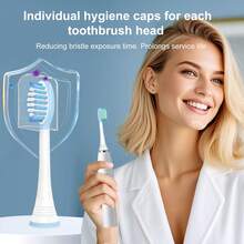 8 Pack Sensitive Gum Care Replacement Toothbrush Heads For Sonicare Replacement Heads, Compatible With Leading Brand Replacement Brush Head, Soft Bristles, Advanced Plaque Removal - Mint Blue - View 7