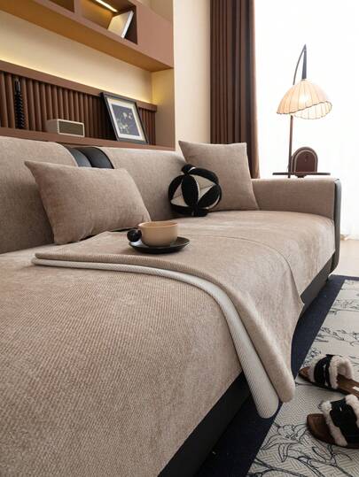 1 st Sammetssoffa Kudde, Lyx Enkel Elegant Soffsätesöverdrag, Anti-Slip Anti-Dam Anti-Scratch, Skyddssoffa, Inredning för vardagsrummet Sovrum Office, Lämplig för alla årstider