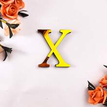 1 Piece 3D Acrylic Mirror Letter Art Wall Sticker - Light And Shadow Intertwined Space Aesthetic Symbol, Gold/Silver/Black/Rose Gold Oversized Letters Self-Adhesive Home Decorative Letter Logo Art Sticker, Artistic 3D Thickened Acrylic Mirror Letters Wall Sticker (3.93/5.9/7.87/11.81 Inches)