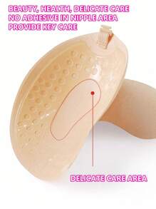 2pcs Invisible Strapless Adhesive Silicone Bras, Sexy Push-Up Bralette, Seamless Backless Bras, Suitable For Various Occasions