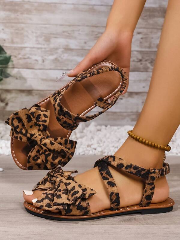 Women's Summer New Large Flower Sandals, Extra Wide Casual Comfortable Beach Slippers