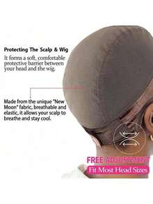 1pc Transparent 4x5 Headband, Used To Fix The Position Of Wig, Adopts Comfortable, Non-Adhesive GripFleece Technology, Adjustable Anti-Slip Lace Wig Cap With Ear Cuts, Suitable For Women Silicone Wig Cap - 5.5Inch - View 3