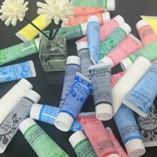 6 pezzi Set di Vernici per Dita Lavabili: Colori Vibranti, Lavabili, Facile da Pulire, Forniture Artistiche Multiuso per Pittura e Bricolage Fai-da-Te, Colori Casuali