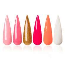 Good Nails New York set de esmaltes en gel "Bubble Gum" incluye 6 colores, kit profesional para manicura y pedicura, esmalte semipermanente uñas acabado brillante - Multicolor - Ver 8