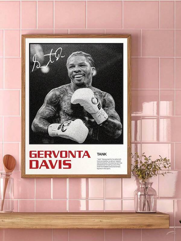 1 pieza Póster de lienzo sin marco, Póster de boxeo, Decoración artística de pared para sala de estar, dormitorio, oficina, comedor, decoración de pared, decoración de habitación