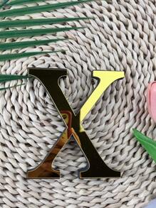 1 Piece 3D Acrylic Mirror Letter Art Wall Sticker - Light And Shadow Intertwined Space Aesthetic Symbol, Gold/Silver/Black/Rose Gold Oversized Letters Self-Adhesive Home Decorative Letter Logo Art Sticker, Artistic 3D Thickened Acrylic Mirror Letters Wall Sticker (3.93/5.9/7.87/11.81 Inches)