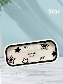 1pc Minimalist Floral Bow Wavy Eyeglass Case, Creative Personalized Glasses Storage Box, Simple Butterfly & Kitty Eyewear Holder For Students