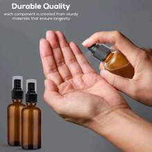 8/6/4/1 Pack 100ml Brown Glass Spray Bottles, Fine Texture, Light-Proof Storage, Suitable For Essential Oils, Toners And Various Liquids, Diverse Capacities, Convenient And Practical