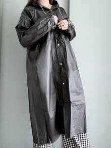 1 Stück Anti-Lecken Regenmantel Cape für Erwachsene unisex wiederverwendbarer Regenmantel Notfall-Regenmantel mit Kapuze und Kordelzug für Outdoor, Motorrad, Fahrrad, Wandern, Angeln und Bergsteigen