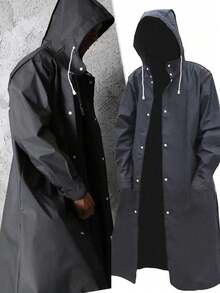 1 Stück Anti-Lecken Regenmantel Cape für Erwachsene unisex wiederverwendbarer Regenmantel Notfall-Regenmantel mit Kapuze und Kordelzug für Outdoor, Motorrad, Fahrrad, Wandern, Angeln und Bergsteigen