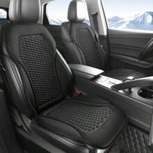 1pc Summer Breathable Silk Car Seat Cushion, Loose Fit Front Seat Pad, Comfortable Cool Mat For All Seasons - Multicolor - View 2