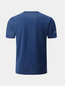 4pcs/Set Men's Short Sleeve T-Shirts, Summer Casual Loose Round Neck Base Layer Top, Quick Dry Sports Running Shirts