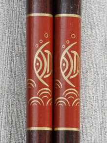 Wooden Japanese-Style Goldfish Home Chopsticks, Chinese Original Wood Sushi Chopsticks, Anti-Slip And Anti-Mildew,School Supplies