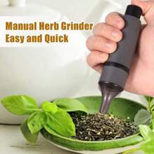 Manual Press Grinder Set, Salt And Pepper Grinder, Suitable For Kitchen, Restaurant, Outdoor And Indoor, Easy To Carry And Easy To Clean