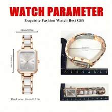 Women's Fashion Bracelet Watch, Luxury Clock Exquisite Creative Casual Wristwatches, Elegant Special Gift - 均碼 - 查看 4