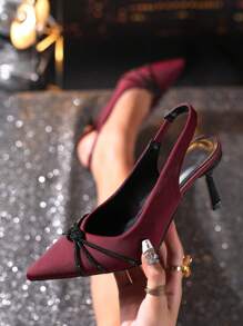 New Fashion Women High Heel Mid Heel Pointed Toe Comfortable Versatile Pumps