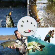 SANWEAL120PCS 200PCS Fishing Weights Sinkers Premium Split ShotFishing Weights Sinkers Round Removable Fishing Sinkers 5 6 Sizes - Black - View 2