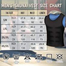Sauna Vest Men Waist Trainer,Sleeveless Sauna Suit Men Weight Loss,Sauna Shirt Men Compression Top