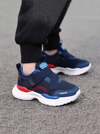 Zapatillas casuales de running de bajo perfil, versátiles, livianas, transpirables y antideslizantes con inspiración deportiva minimalista para niños, para todas las estaciones