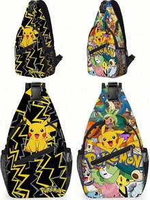 3D Printed   Petelf Primary And Secondary School Studentscross-Bodywaist Bag Small Shoulder Bag Chest Bag - Multicolor - View 2