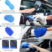 AutoFu 29Pcs Car Detailing Brush Set Soft Brushes Interior Wheel Valet Pro Cleaning Kit, With Storage Bag, Washing Dashboard Wheels, Multifunctional Cleaning Tools - Multicolor - Ver 7