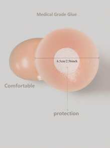 2/6/12 PCS Nipple Covers For Women, Reusable Nipple Coverings, Nipple Pasties, Boob Pasties, Reusable Silicone Adhesive Invisible Pasty Nipple Covers For Women With Travel Box